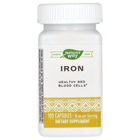 Витамины и минералы Nature's Way Iron 18 mg, 100 капсул
