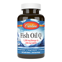 Жирные кислоты Carlson Labs Fish Oil Q, 60 капсул
