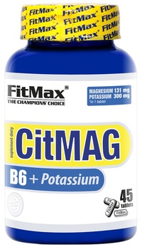 Витамины и минералы FitMax CitMag B6+ Potassium, 45 таблеток