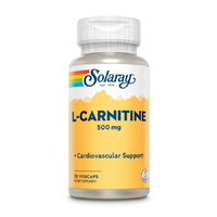 Жиросжигатель Solaray L-Carnitine 500 mg, 30 вегакапсул