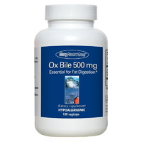 Натуральная добавка Allergy Research Group Ox Bile 500 mg, 100 капсул