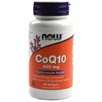 Натуральная добавка NOW CoQ-10 400 mg, 30 капсул