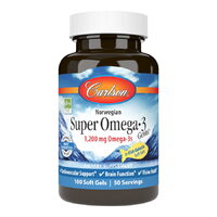 Жирные кислоты Carlson Labs Norwegian Super Omega 3 Gems 1200 mg, 100 капсул