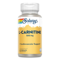 Жиросжигатель Solaray L-Carnitine 500 mg, 60 вегакапсул
