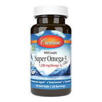 Жирные кислоты Carlson Labs Wild Caught Super Omega-3 Gems 1200 mg, 50 капсул