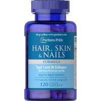 Витамины и минералы Puritan's Pride Hair Skin and Nails Formula, 120 каплет