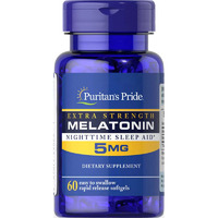 Натуральная добавка Puritan's Pride Melatonin 5 mg, 60 таблеток