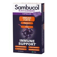 Натуральная добавка Sambucol Black Elderberry Immuno Forte, 30 капсул