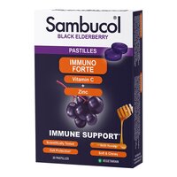 Натуральная добавка Sambucol Black Elderberry Immuno Forte, 20 пастилок