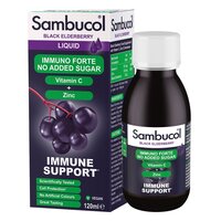 Натуральная добавка Sambucol Black Elderberry Immuno Forte Sugar Free, 120 мл
