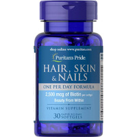 Витамины и минералы Puritan's Pride Hair Skin and Nails One Per Day Formula, 30 капсул