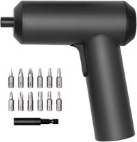 Электроотвертка шуруповерт електрическая Xiaomi MiJia Electric Mi Cordless Screwdriver 12 насадок (MJDDLSD001QW), Black
