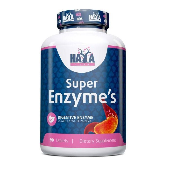 Натуральна добавка Haya Labs Super Enzymes, 90 таблеток