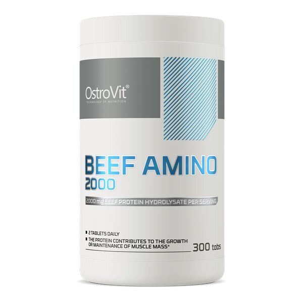 Амінокислота OstroVit Beef Amino 2000 mg, 300 таблеток