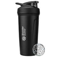 Шейкер BlenderBottle Strada Steel, 710 мл, Black