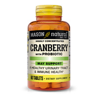 Натуральная добавка Mason Natural Highly Concentrated Cranberry with Probiotic, 60 таблеток