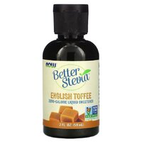 Заменитель питания NOW Better Stevia, 59 мл, English Toffee