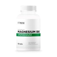 Витамины и минералы FitMax Magnesium B6 + Pottasium, 90 таблеток