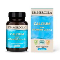 Витамины и минералы Dr. Mercola Calcium with Vitamins D3 and K2, 30 капсул