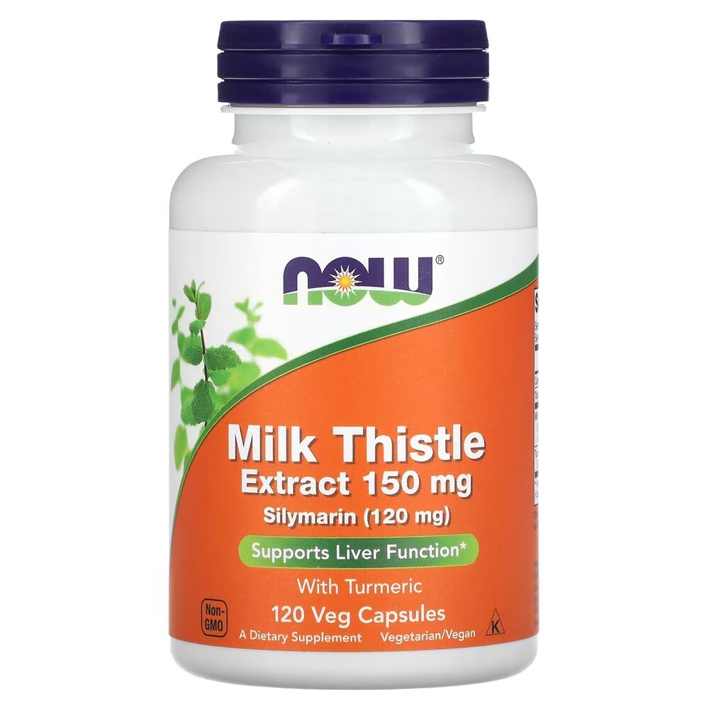 Натуральная добавка NOW Milk Thistle Extract 150 mg, 120 вегакапсул