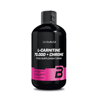 Жиросжигатель BioTech L-Carnitine 70 000 + Chrome, 500 мл - апельсин