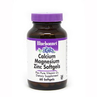 Витамины и минералы Bluebonnet Calcium Magnesium Zinc, 60 капсул