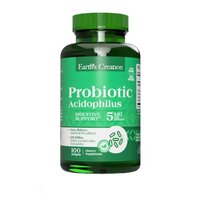 Пробиотики и пребиотики Earth‘s Creation Probiotic Acidophilus, 100 капсул