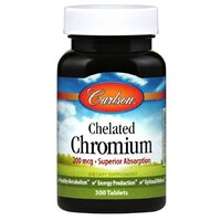 Витамины и минералы Carlson Labs Chelated Chromium, 300 таблеток СРОК 12.24