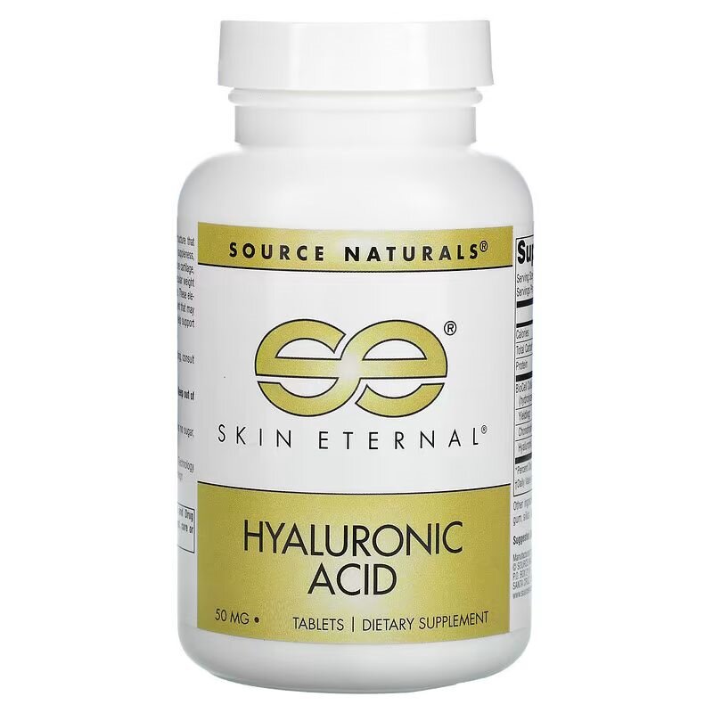 Препарат для суставов и связок Source Naturals Skin Eternal Hyaluronic Acid, 30 таблеток