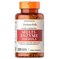 Натуральна добавка Puritan's Pride Super Strength Multi Enzyme, 120 каплет