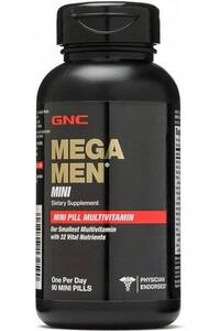 Витамины и минералы GNC Mega Men Mini, 90 таблеток