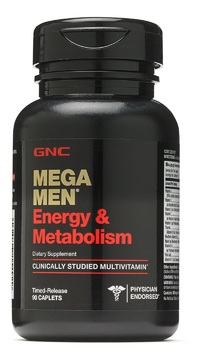 Витамины и минералы GNC Mega Men Energy and Metabolism, 90 каплет