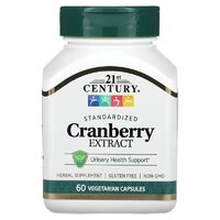 Натуральная добавка 21st Century Cranberry Extract Standardized, 60 вегакапсул