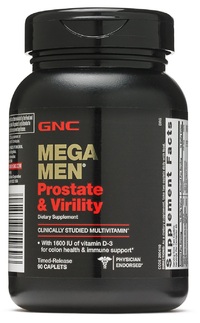 Витамины и минералы GNC Mega Men Prostate and Virility, 90 каплет