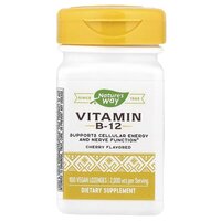 Витамины и минералы Nature's Way Vitamin B-12, 100 пастилок