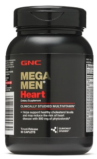 Витамины и минералы GNC Mega Men Heart, 90 каплет