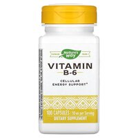 Витамины и минералы Nature's Way Vitamin B-6 50 mg, 100 капсул