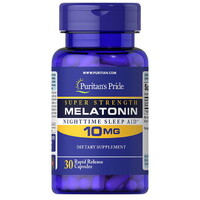 Натуральная добавка Puritan's Pride Melatonin 10 mg, 30 капсул
