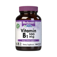 Витамины и минералы Bluebonnet Vitamin B1 100 mg, 100 вегакапсул