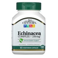 Натуральная добавка 21st Century Echinacea Complex 250 mg, 60 вегакапсул